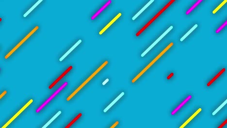 Animation-of-neon-lines-vibrant-pattern-over-blue-background