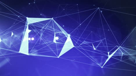 tecnología 4k animación abstracta fondo bucle sin costuras. color azul