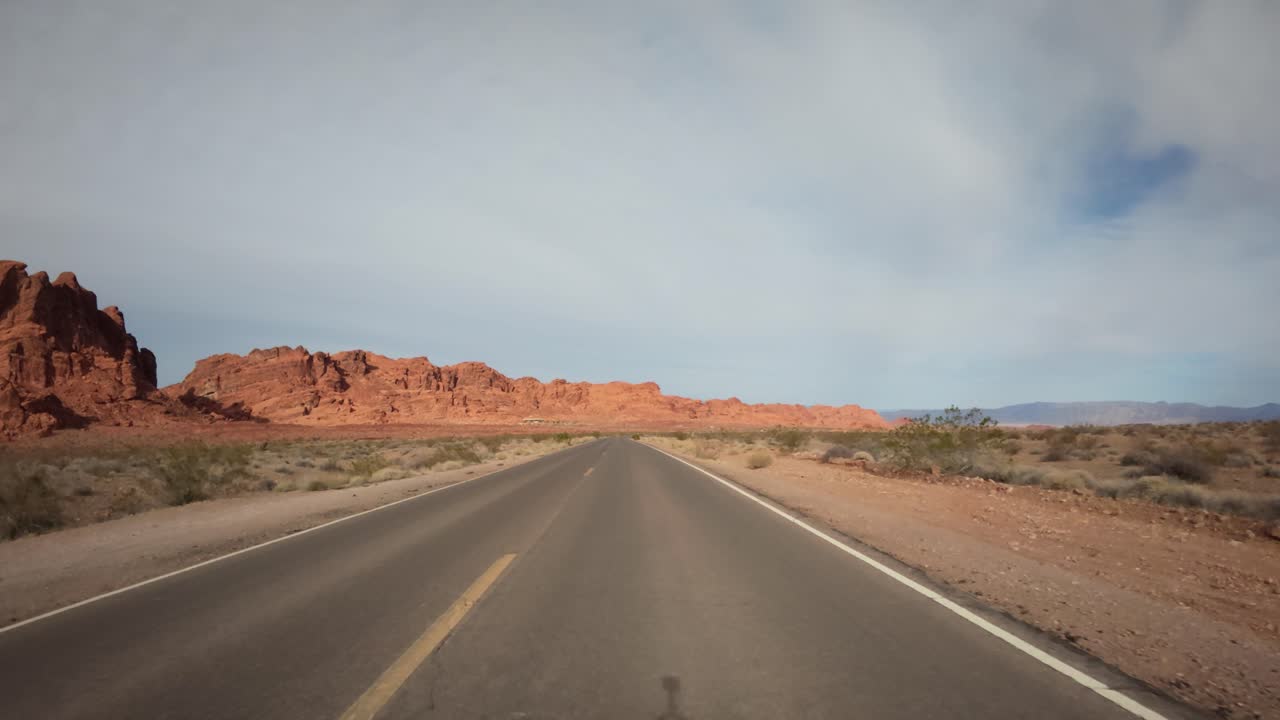 Highway Driving In Nevada USA