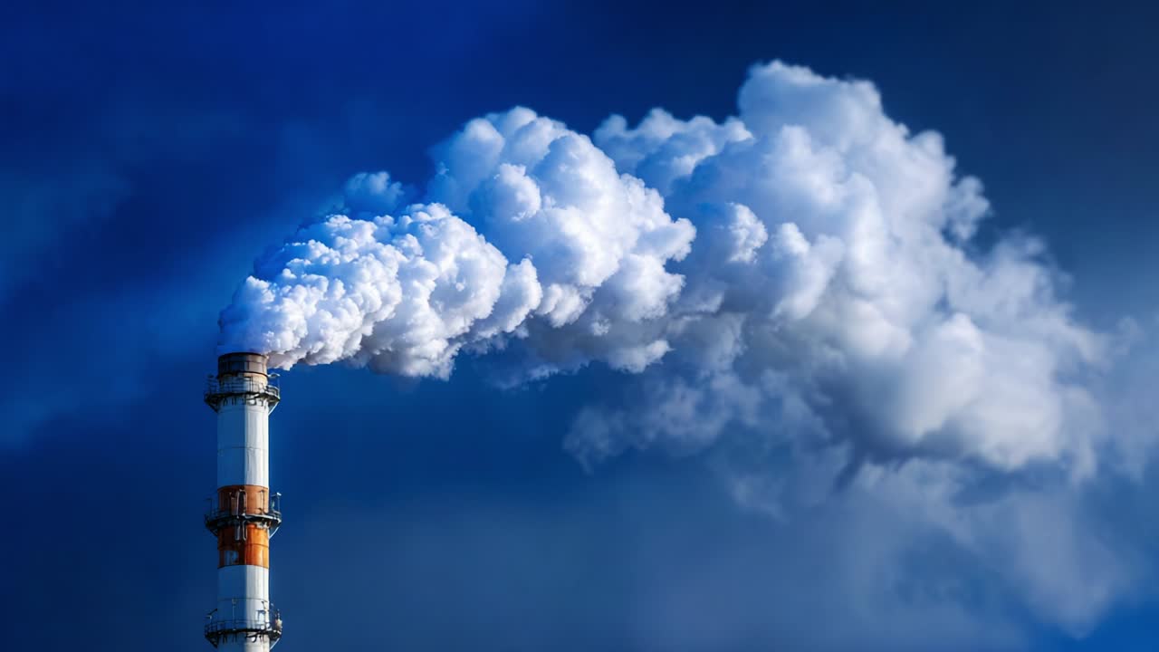 Industrial Smokestack Emission