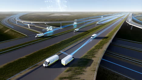 smart logistics: 5g and iot connectivity on a modern highway network