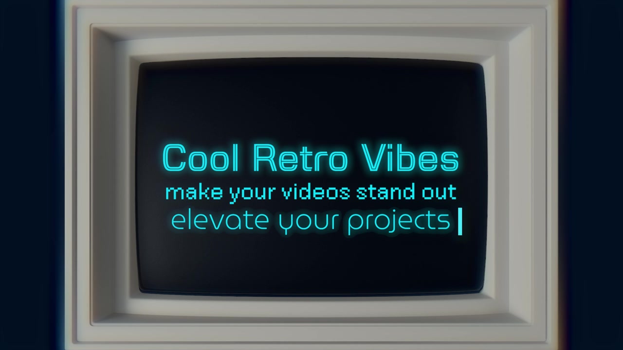 Schermo di computer retrò con effetto di digitazione testo animato.