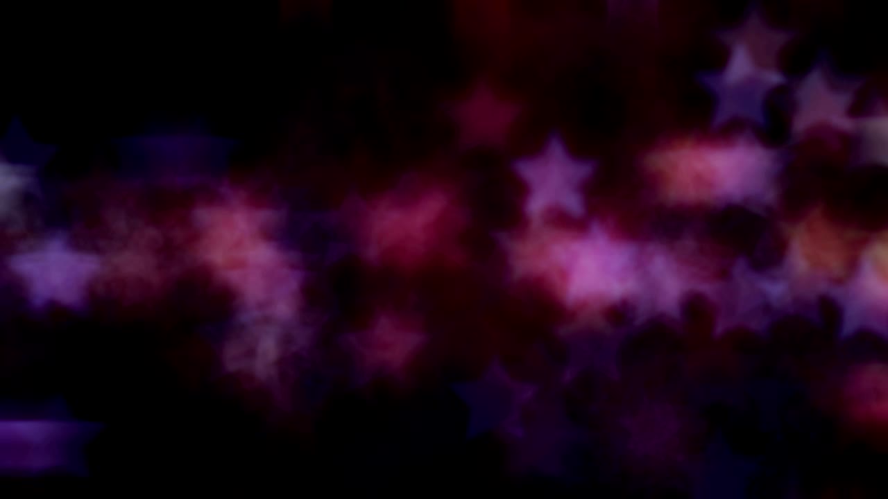 bokeh en el fondo en forma de muchas estrellas