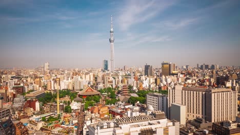 el horizonte de tokio, japón desde asakusa