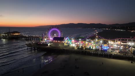 santa monica pier at los angeles in california united states