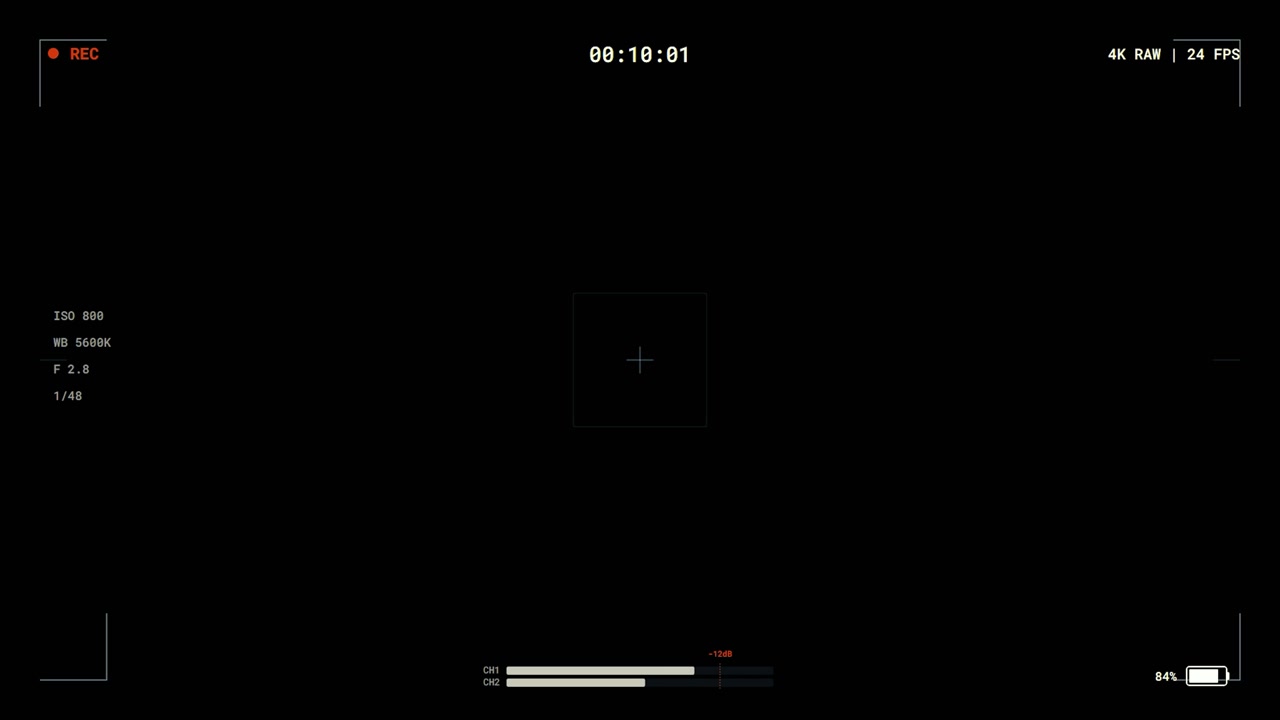 Digital Camera Viewfinder Interface Recording Overlay