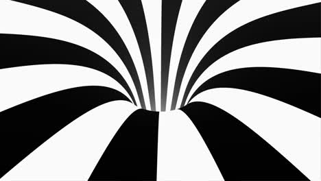 abstract black and white spiral tunnel