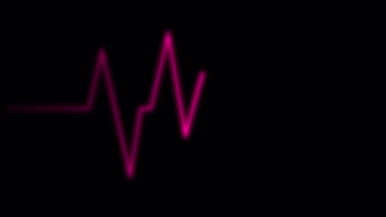 Monitor de Frecuencia Cardíaca Rosa Neón con Trazado Lineal de Onda ECG