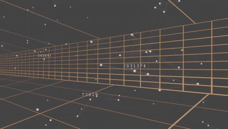 moving grid lines and network