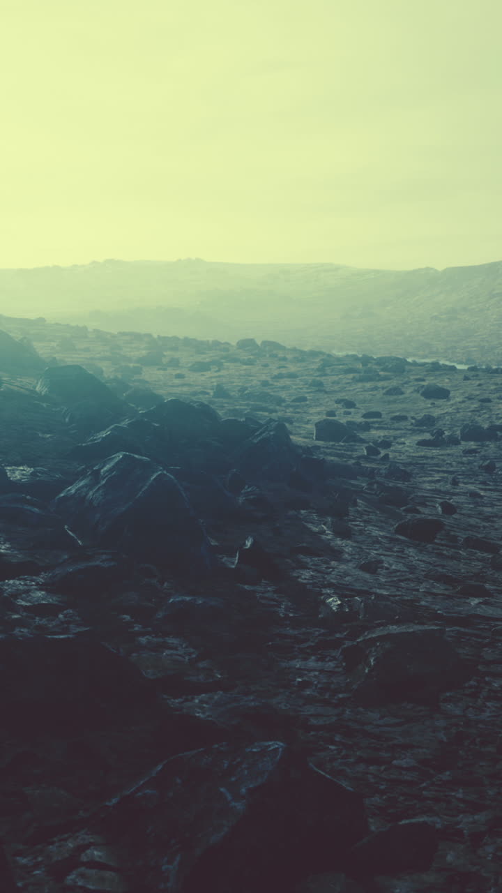 una impresionante vista de un paisaje rocoso del desierto