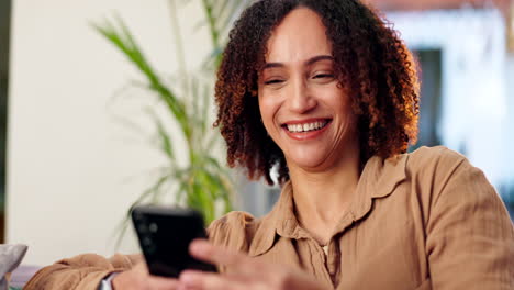 woman using phone indoors