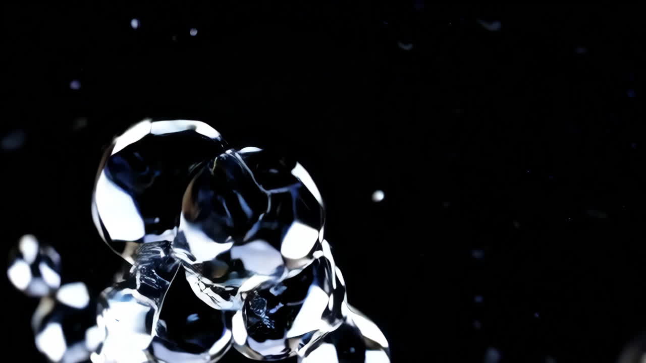 burbujas abstractas en movimiento