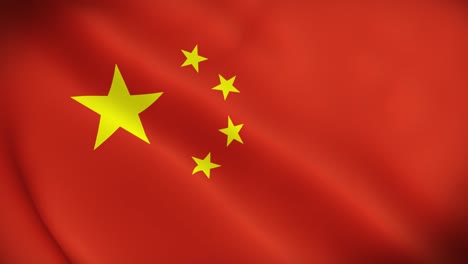 4k national animated sign of china, animated china flag, china flag waving, the national flag of china animated.