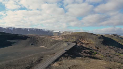 testigo de los paisajes islandeses a través de drones