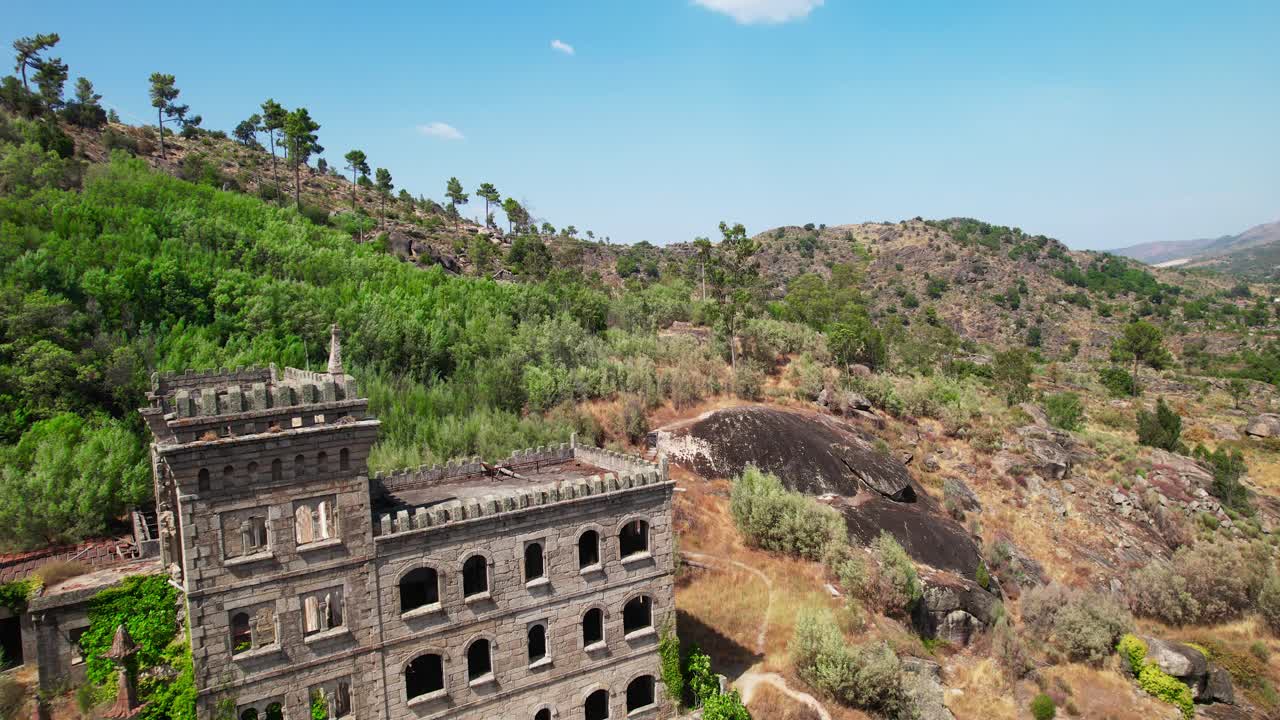 Abandoned House in Portugal Aerial View