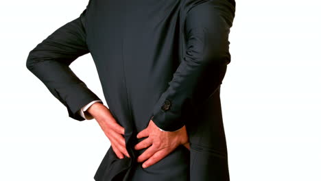 Businessman-touching-his-painful-lower-back