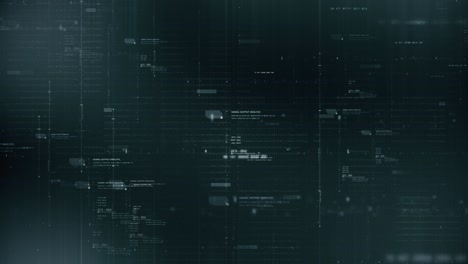 simulación de datos de matriz futurista
