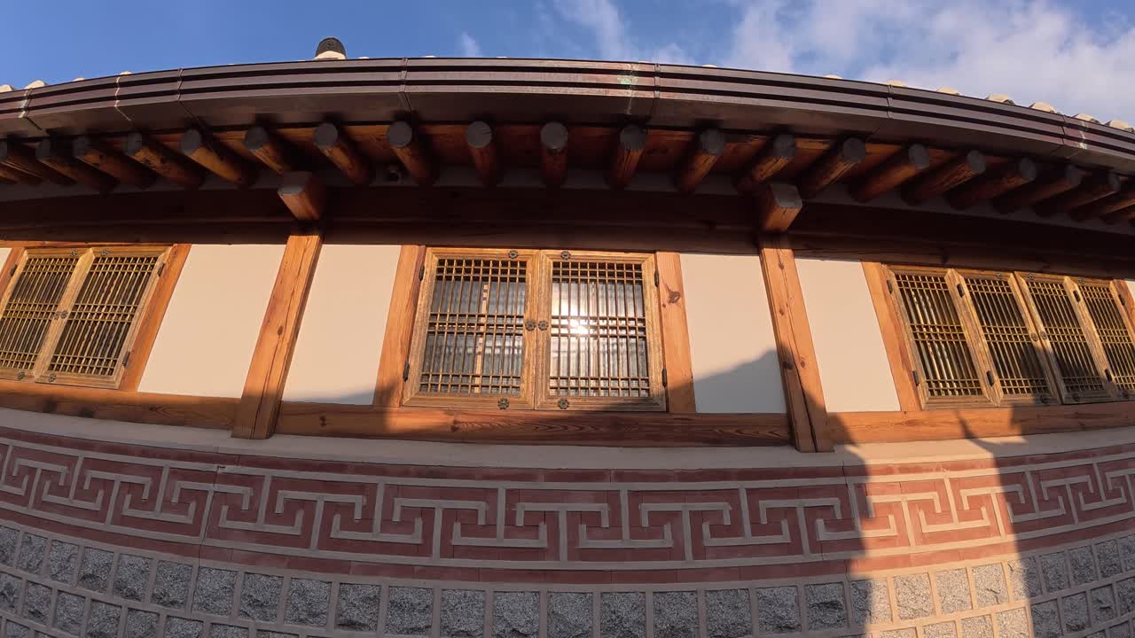 Houses In Bukchon Hanok Village In Seoul, South Korea - POV