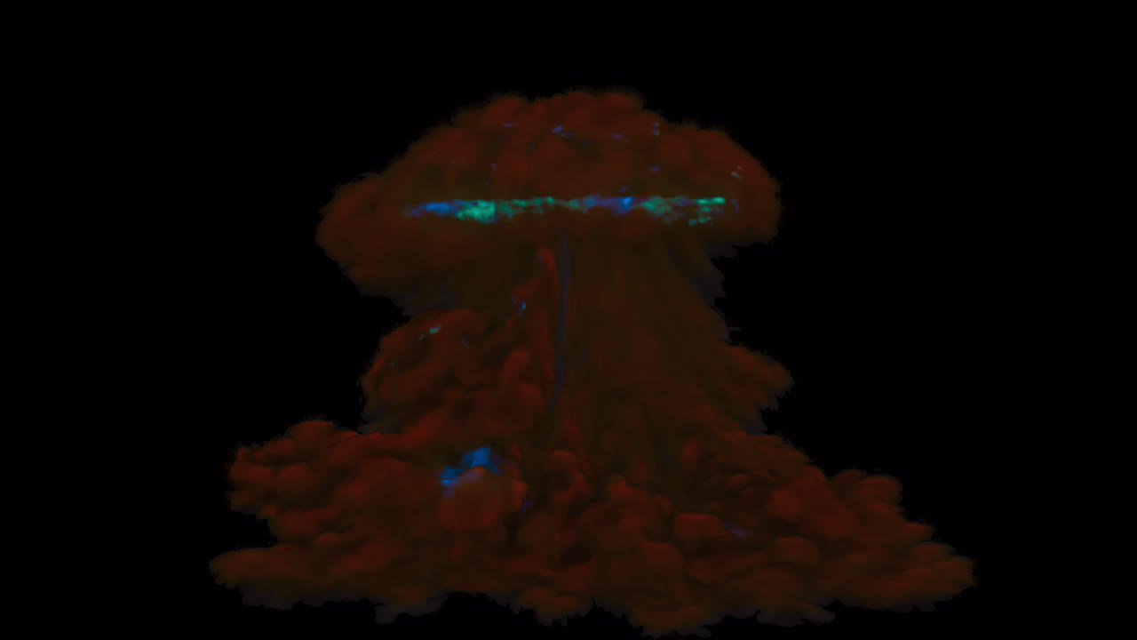 explosión de tinta de colores