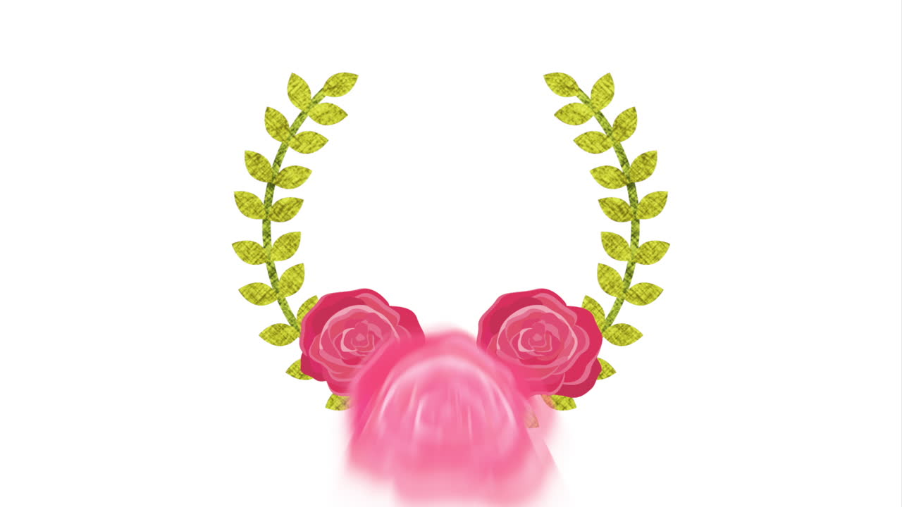 꽃 장식 디자인, 비디오 애니메이션 hd1080