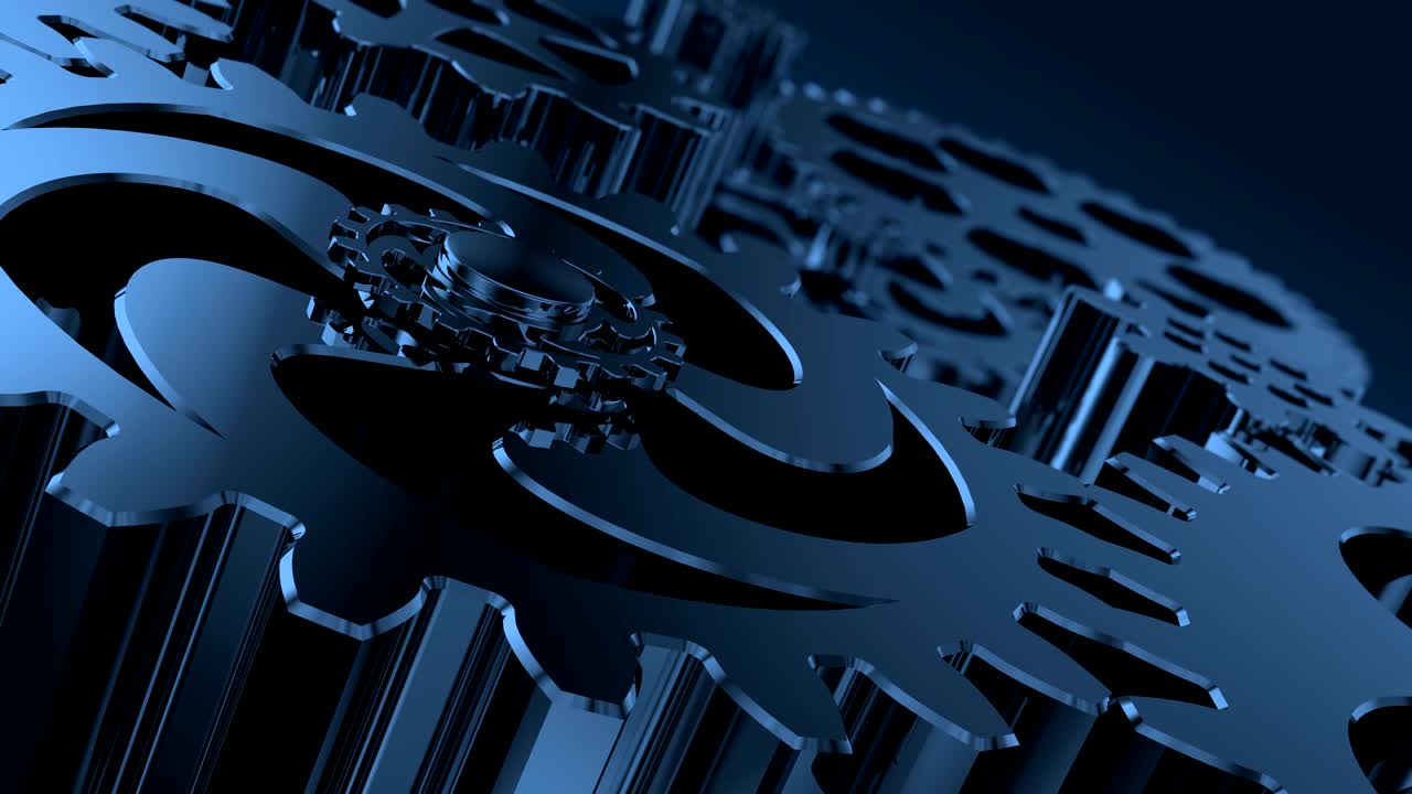 Aggregati di processo industriale, rotazione infinita di meccanismi di movimento