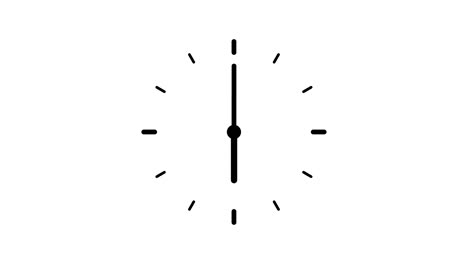 clock - 4k animation cartoon footage. arrows - hours, minutes on clockface. clock time lapse. loopable. stock video