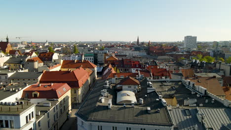 bydgoszcz voivodato casco antiguo techos polonia aéreo