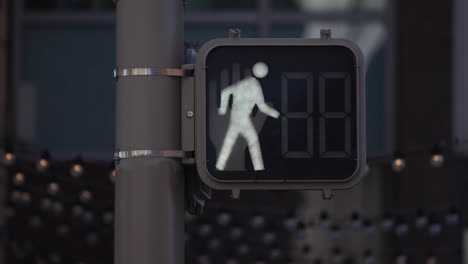 A-Standard-Traffic-Signal-Light-Found-on-the-Streets-of-Denver,-Colorado,-USA---Close-Up