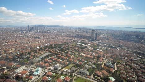 istanbul cityscape aerial view