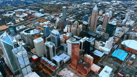 skyline view of downtown austin, texas featuring high-rise buildings and modern architecture