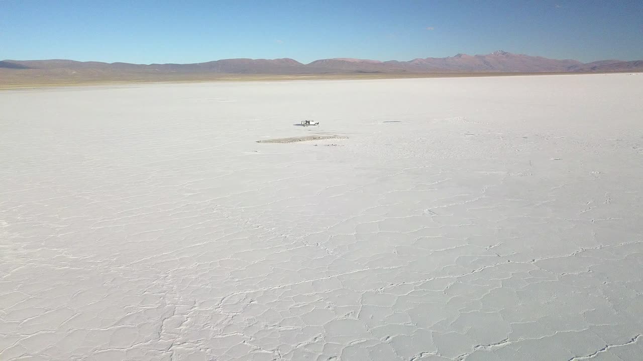 Famous salt flats in northwestern Argentina