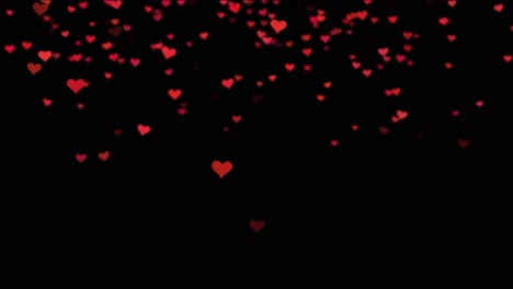 falling hearts animation