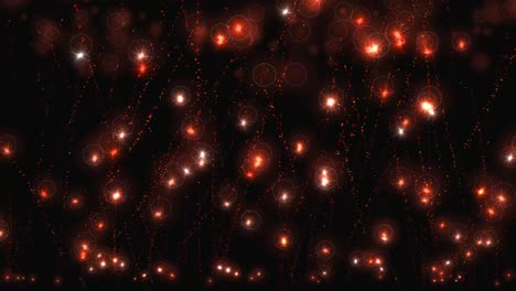 animación de partículas de estrellas brillantes gráficos de movimiento