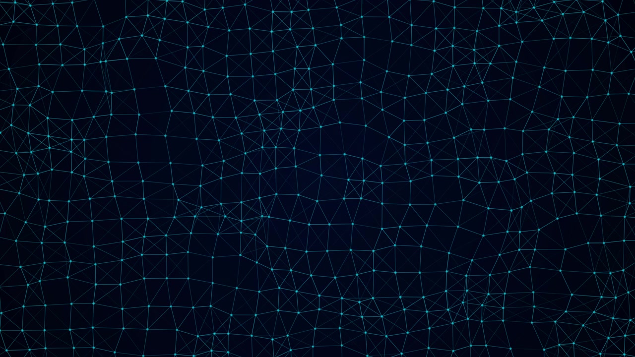 Abstract Digital Network Connection Background with Moving Nodes and Lines