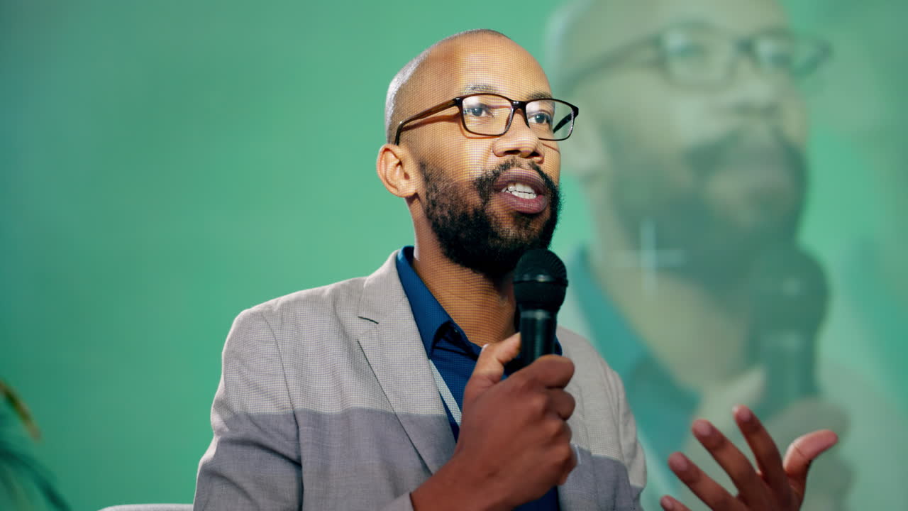 Man giving a presentation