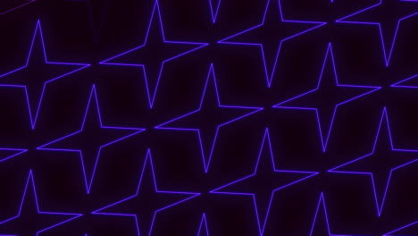 Abstraktes-Neon--Und-Laser-lila-Sternmuster