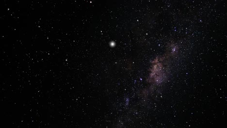 timelapse milkyway star-studded in cosmos, space