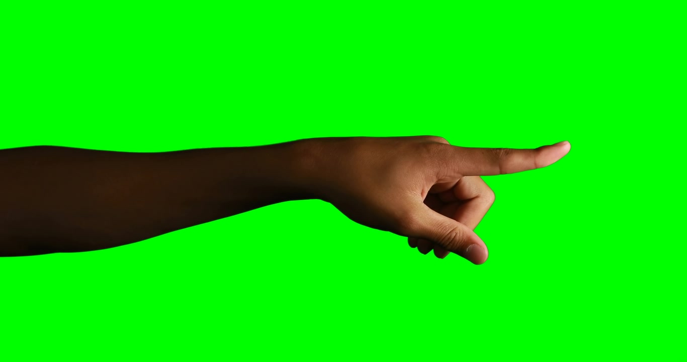 Mano di donna che indica