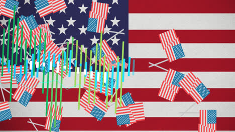 Animation-of-statistics-processing-over-flags-of-united-states-of-america