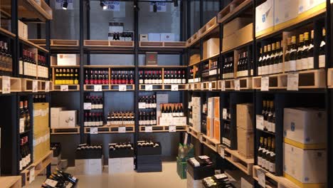 modern wine shop interior