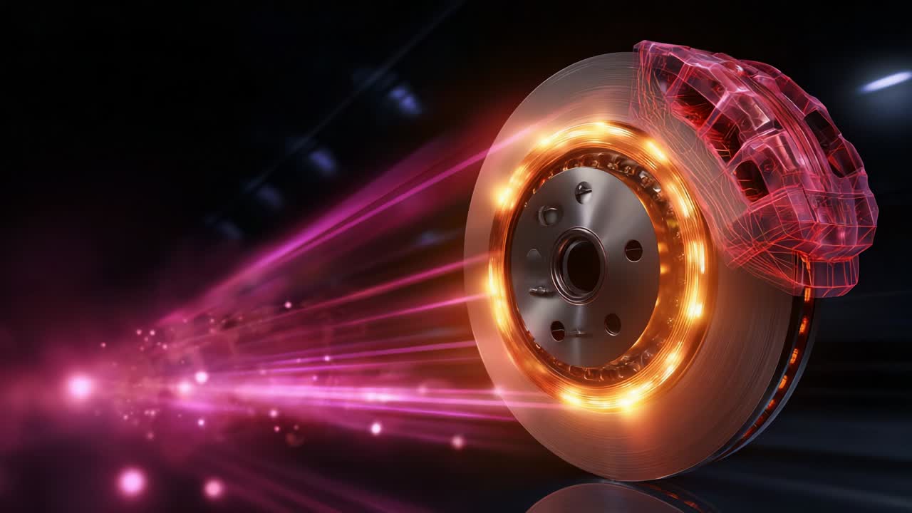 Dynamic Braking Technology in Action: A Visual Exploration of a High-Performance Brake System Showcasing Advanced Material Design and Innovative Engineering Techniques for Enhanced Safety and Efficiency