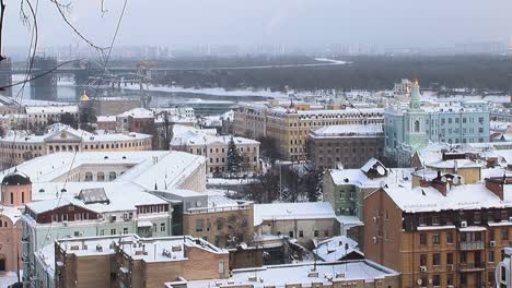 Invierno-De-2010-En-El-Distrito-De-Podilskyi,-Kyiv.