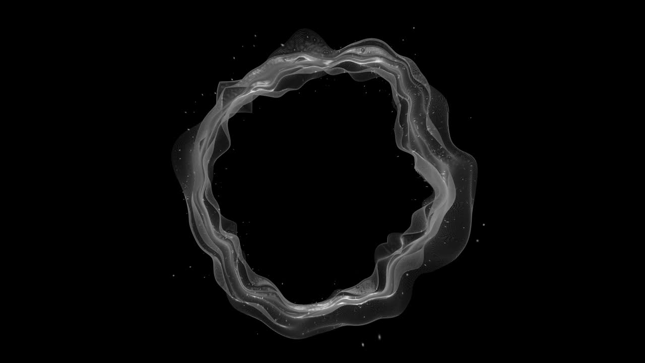 Abstract Fabric Ring Animation