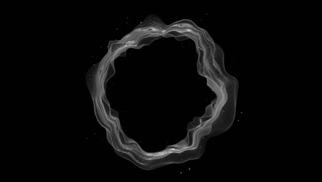 animación de anillo de tela abstracta