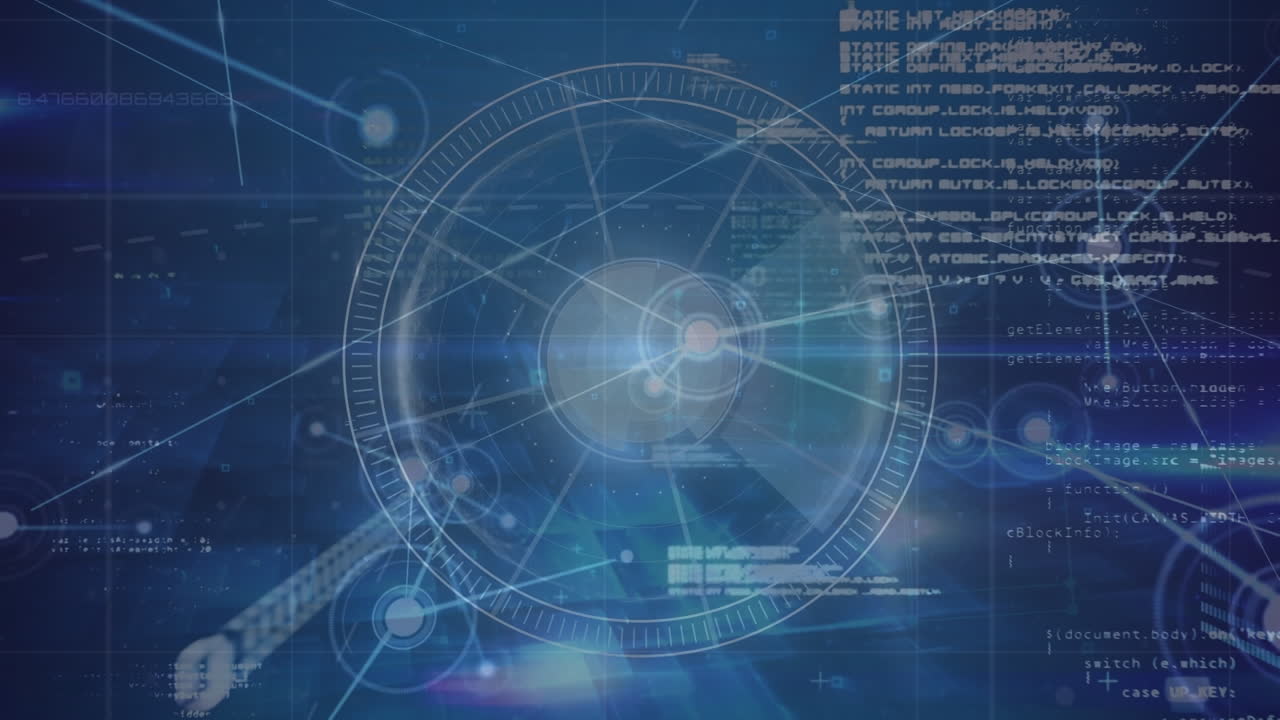 데이터 처리 및 범위 스캐닝을 통한 연결 네트워크의 애니메이션