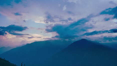 magical mountain clouds of kullu himachal pradesh india -time lapse