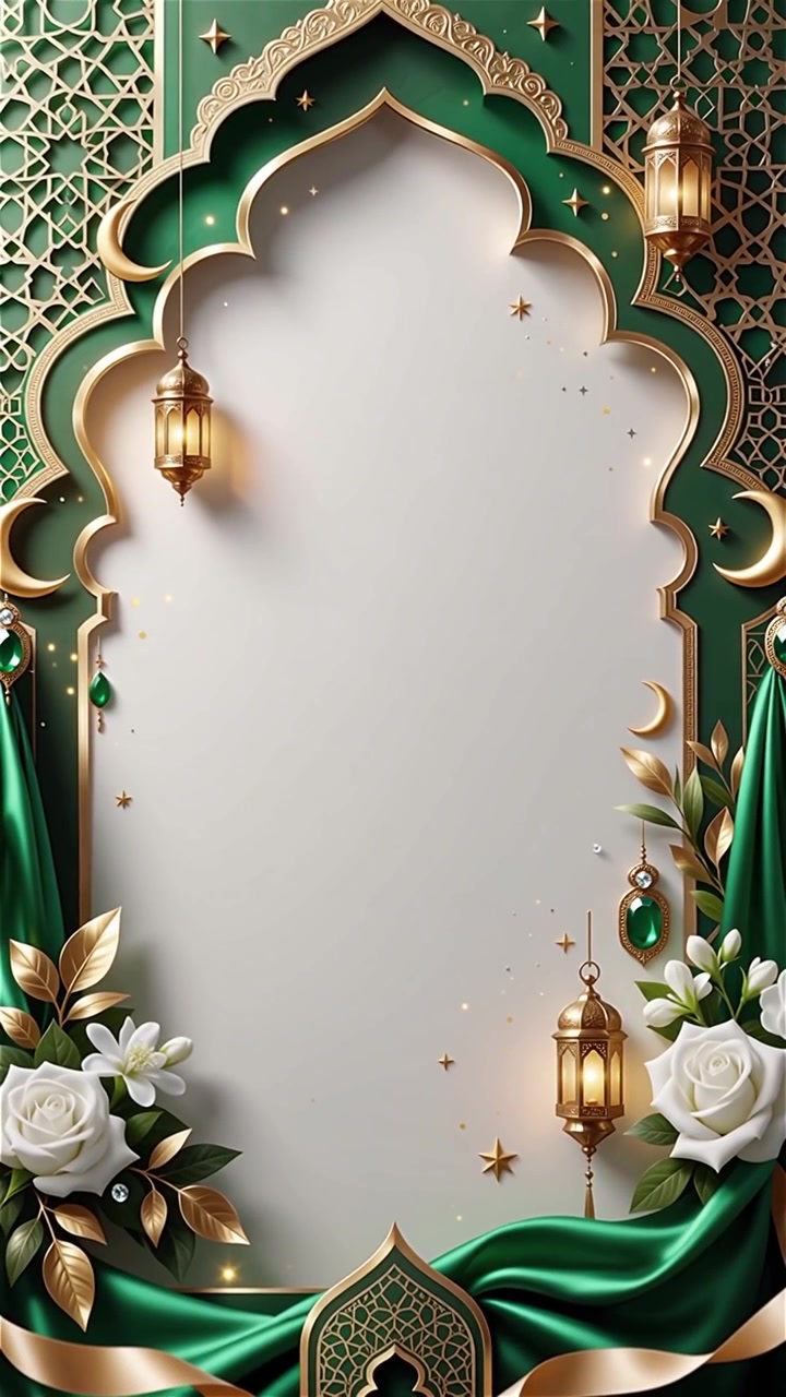 Compleanno del Profeta Maometto Mawlid al-Nabi Sfondo Islamico