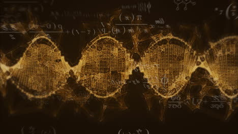 animation of dna strand and data processing