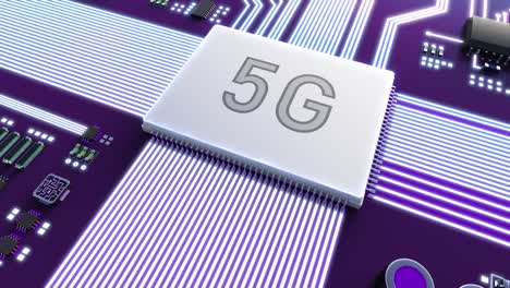 procesador de video abstracto, generación 5g. video en bucle.