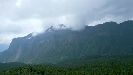 fog over the mountain in alishan national forest recreation area in alishan township, chiayi county, taiwan